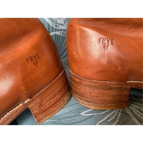 FRYE Vtg Y2K 70’s brown Campus Short Boots Men 8.5 D Women 10 USA - Picture 3 of 13